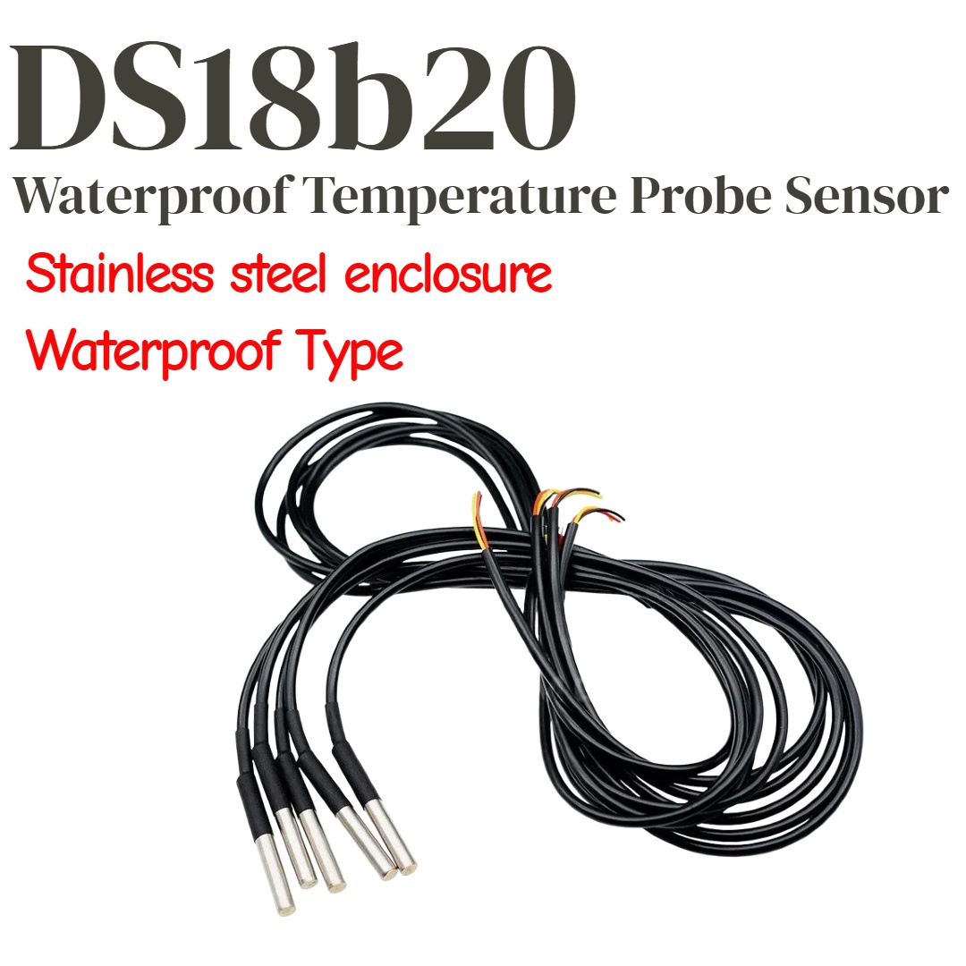 Ds18B20 Temperature Sensor - 1/5 шт. DS18b20 датчик температуры, 1м,