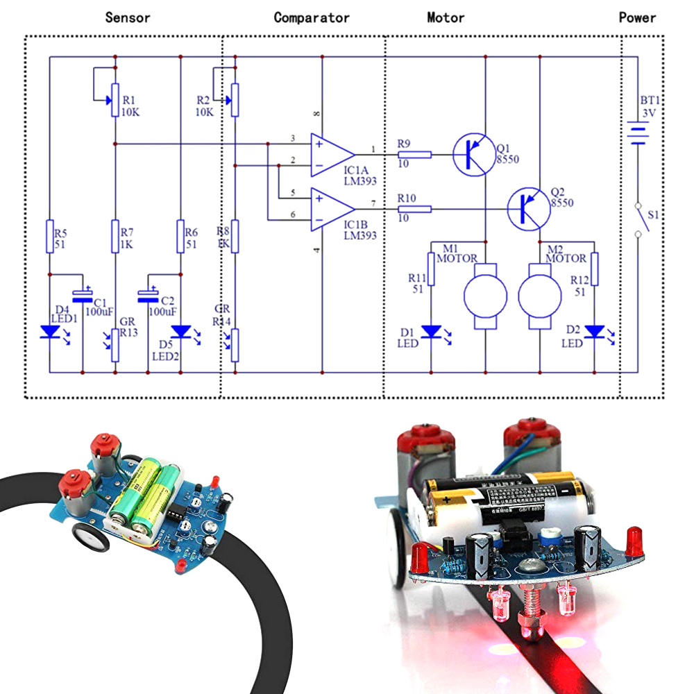 Умный автомобиль, набор электр – обзор и цена Diy Electronics Projects For Students