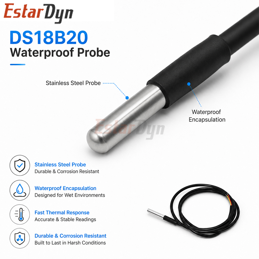 Водонепроницаемый цифровой дат – обзор и цена Ds18B20 Temperature Sensor