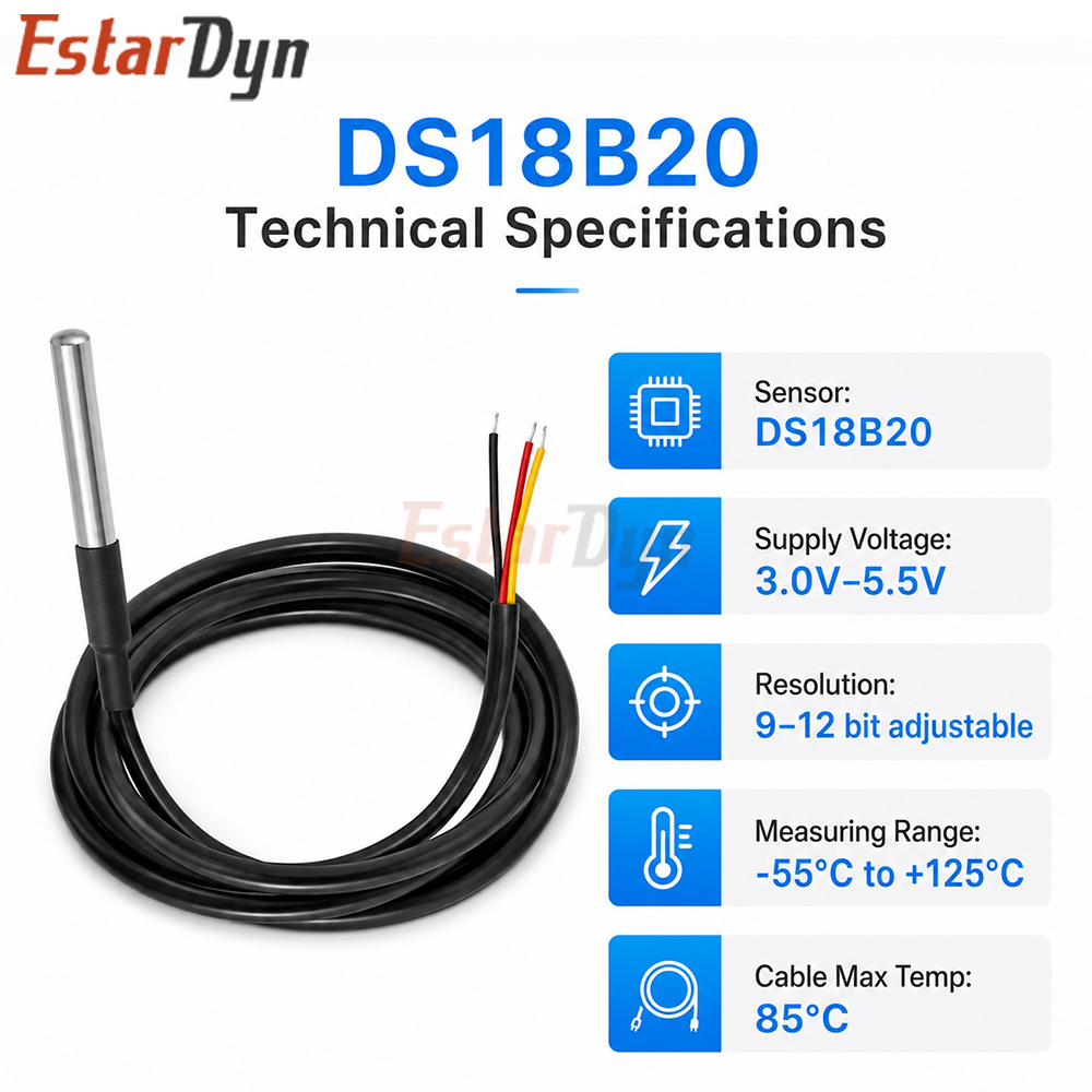 Водонепроницаемый цифровой дат – обзор и цена Ds18B20 Temperature Sensor