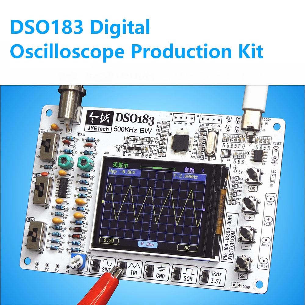 DC 5 В DSO183 цифровой осцилло – обзор и цена Diy Electronics Kits For Beginners